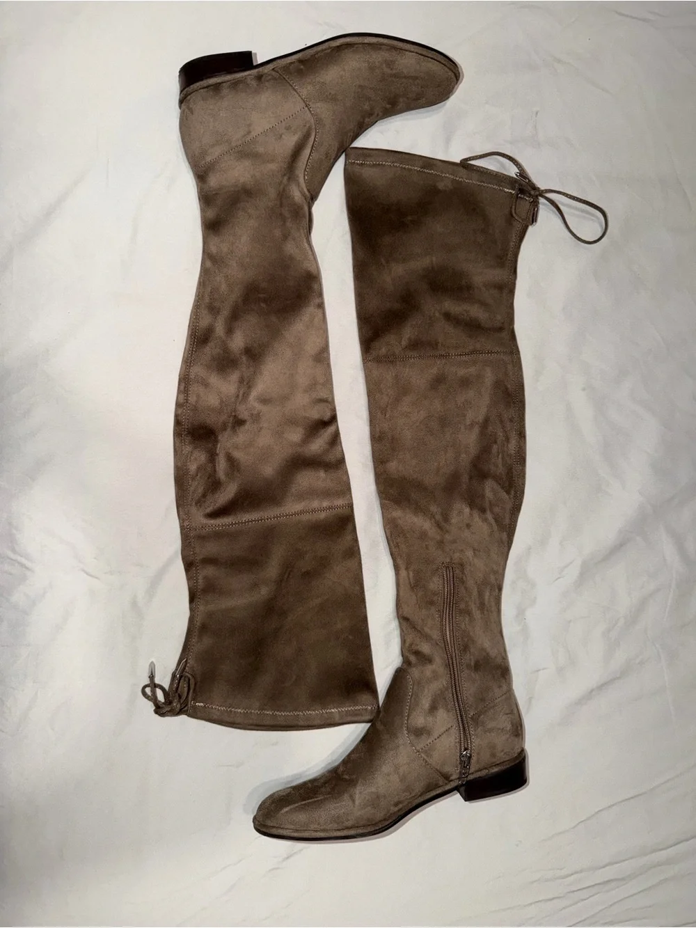 Over-the-Knee thigh high Boot in Taupe